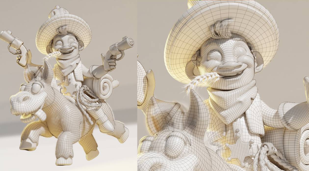 Happy Cowboy - 3D Stylized Character project
