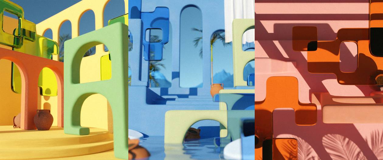 Souvenirs de l'été - 3D Abstract Landscapes 