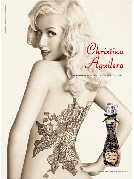 Christina Aguilera fragrance key visual