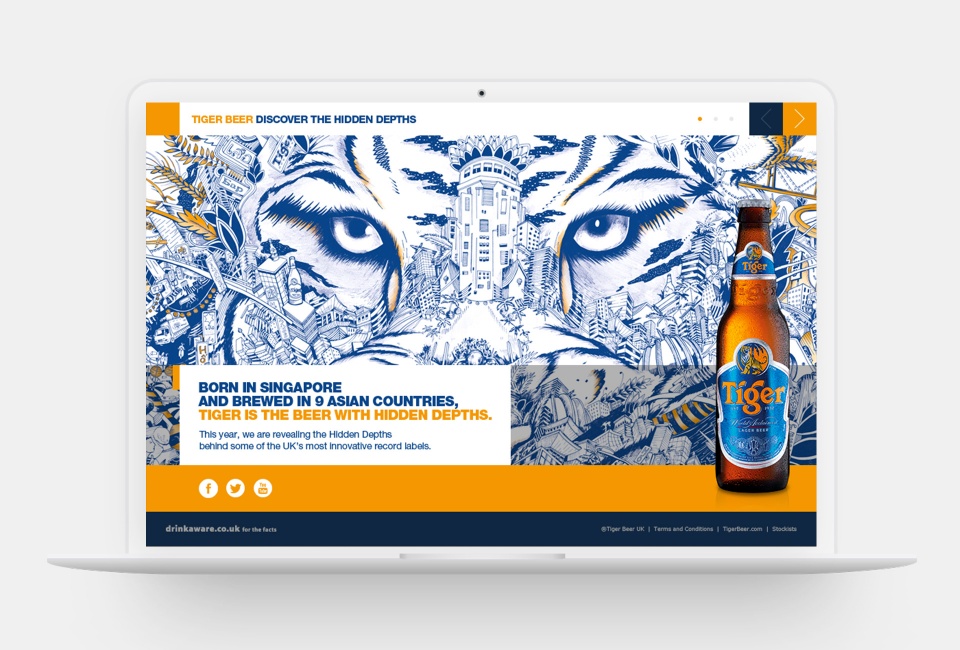 Tiger Beer Discover the Hidden Depths - Homepage