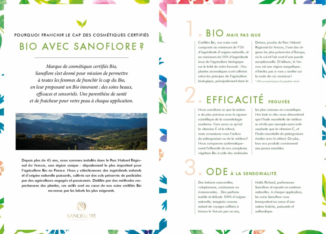 Sanoflore - brochure beauté bio