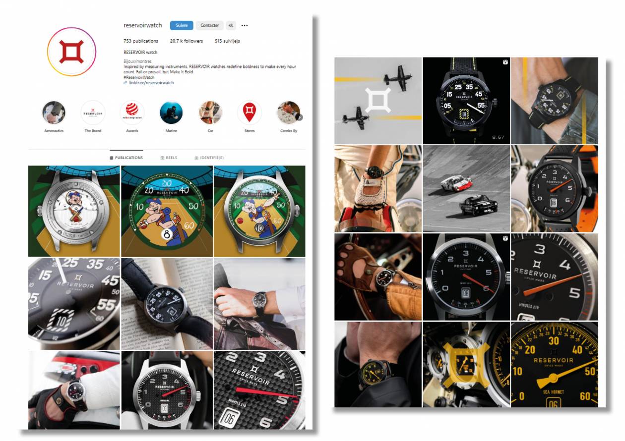 Feed Instagram de Reservoir Watch