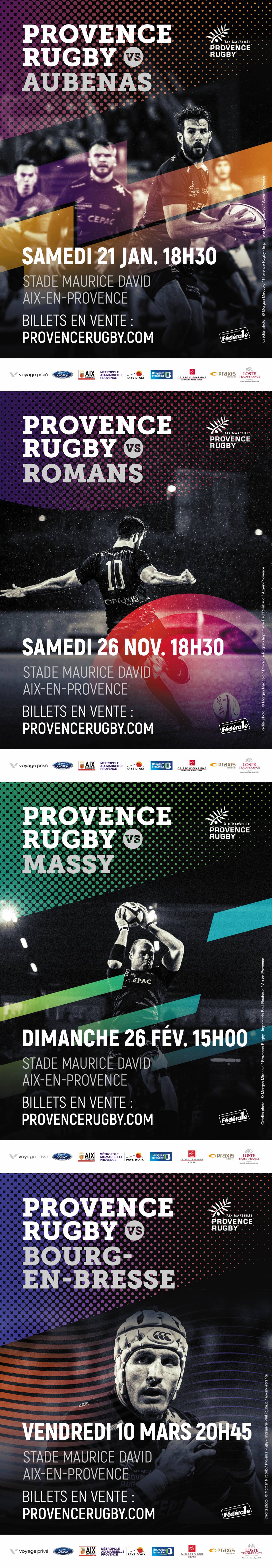 Affiches Provence Rugby