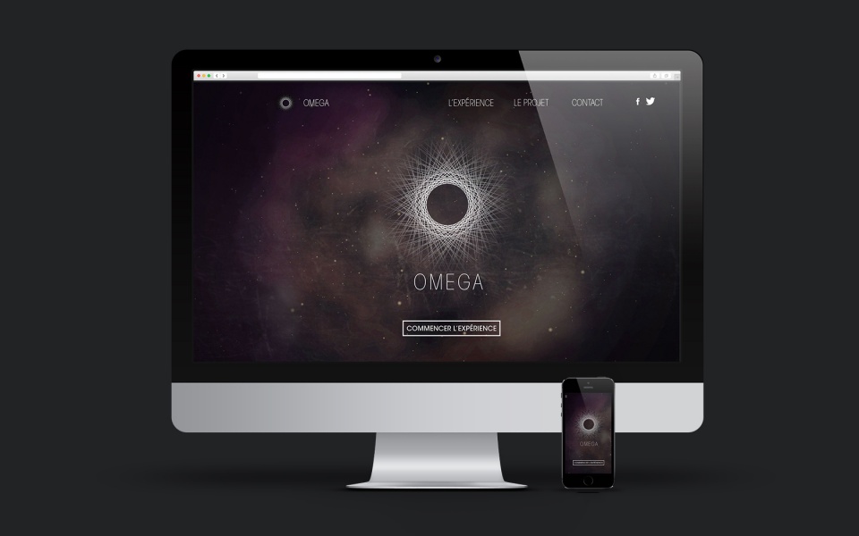 Mockup site web / application Omega