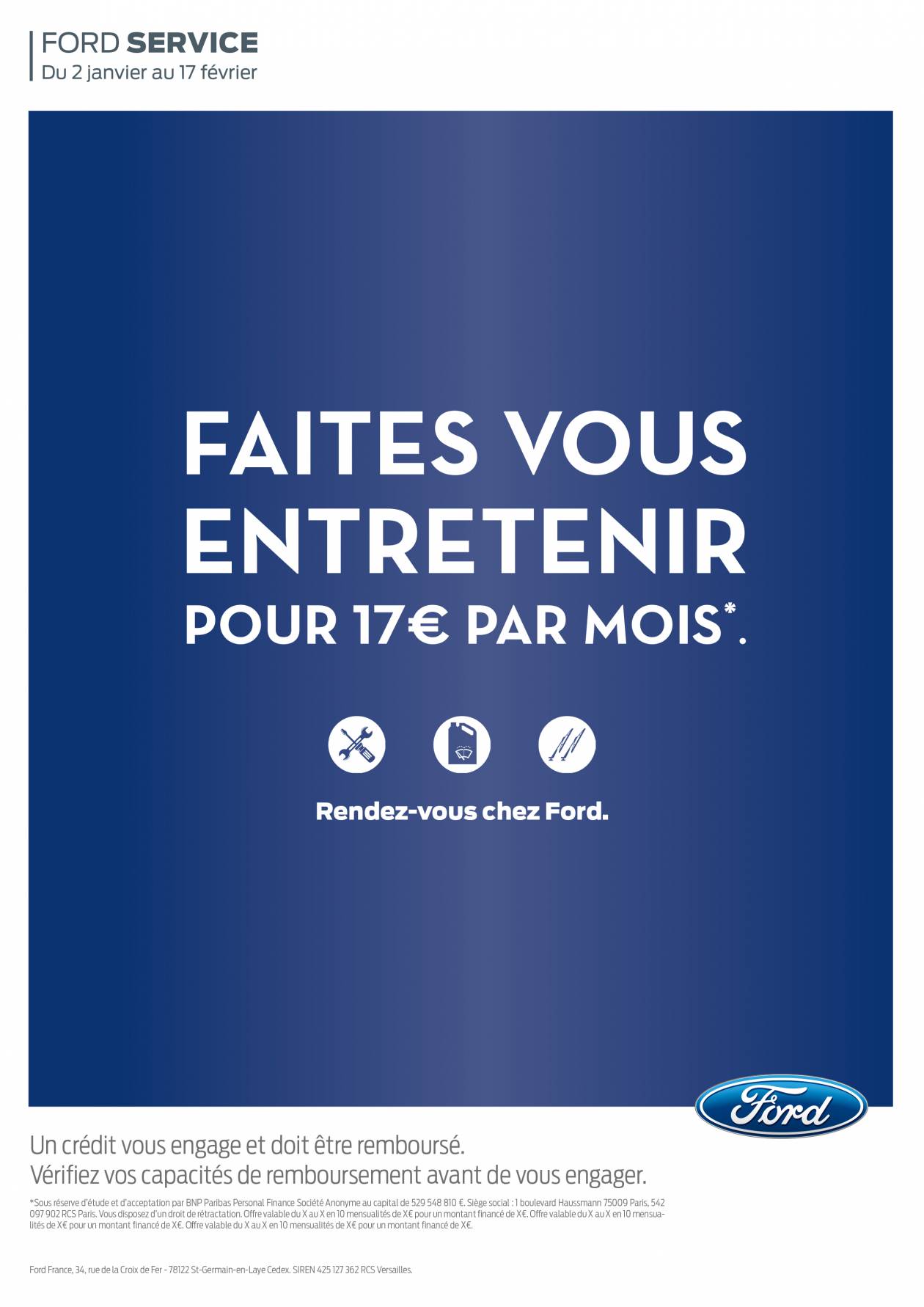 Affiche Ford Services