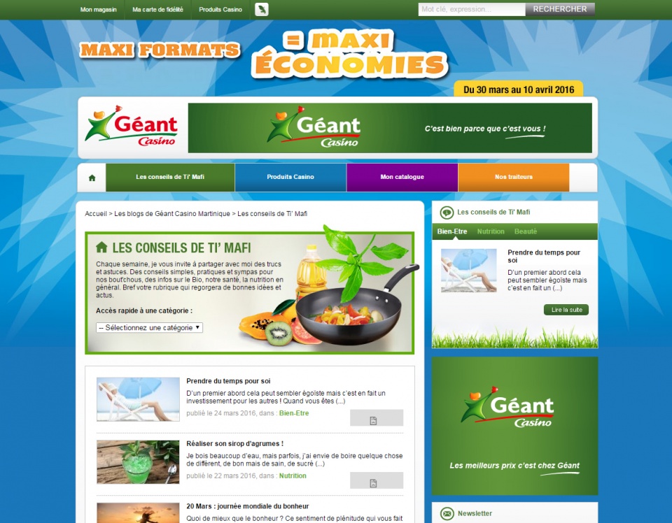 lancement site internet : FID et Géantcasino