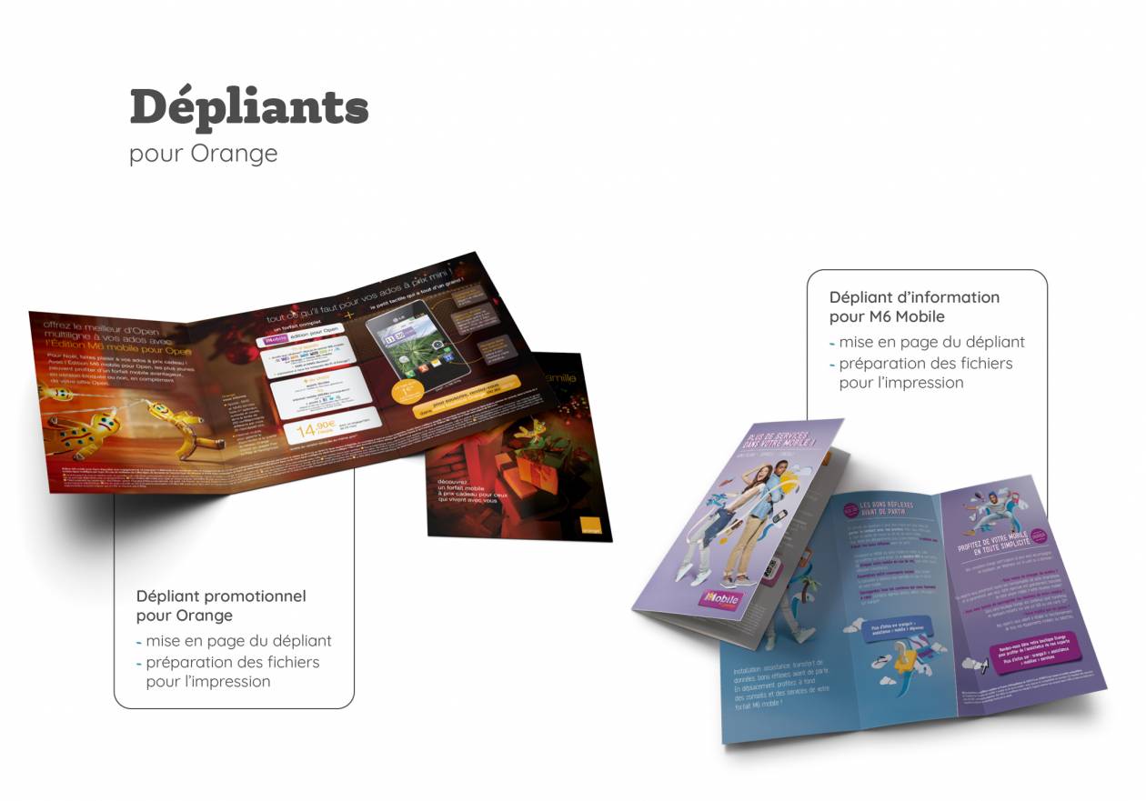 Dépliants Orange