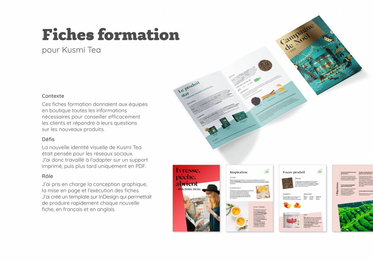 Fiches formation Kusmi Tea