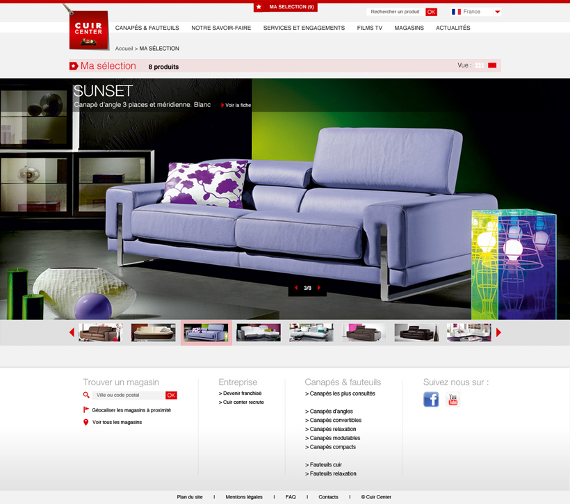 Cuir Center // Site ecommerce