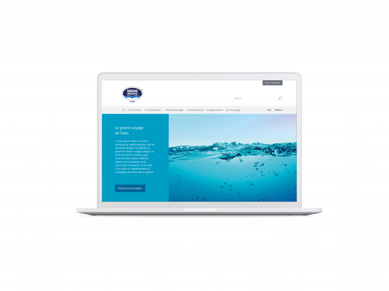 Site institutionnel Nestlé waters