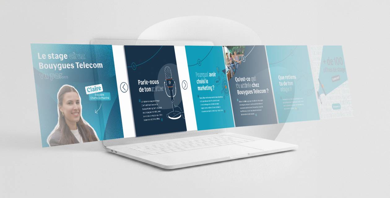 Carrousel Linkedin campagne recrutement stagiaire