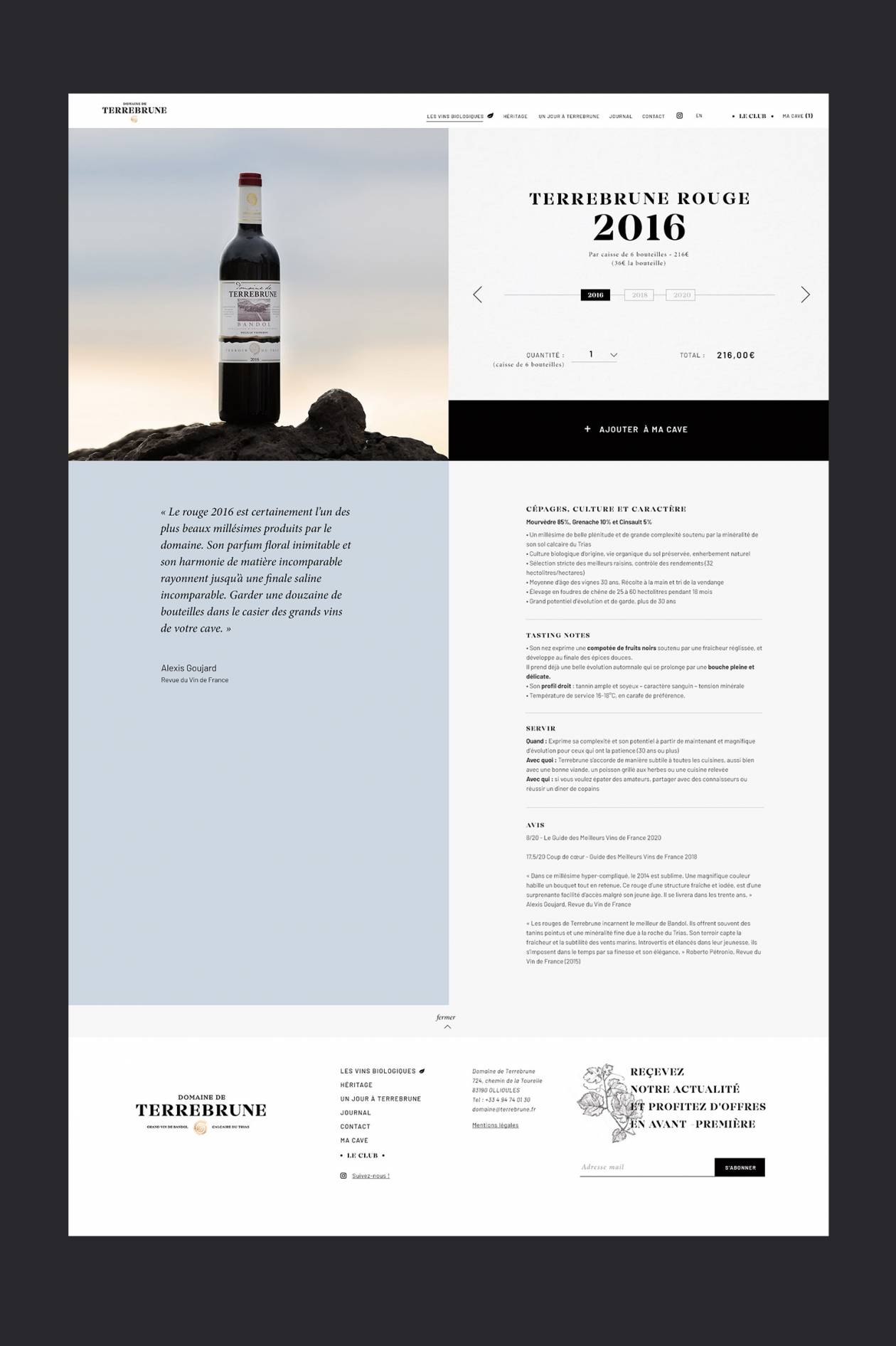 Terrebrune - page achat vin