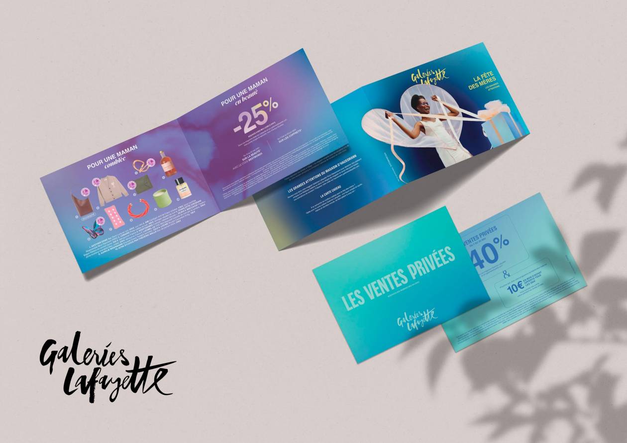 Galeries Lafayette — mailing papier
