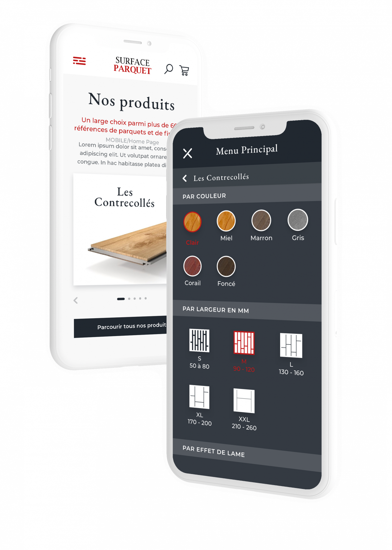 Version Mobile de surfaceparquet.com