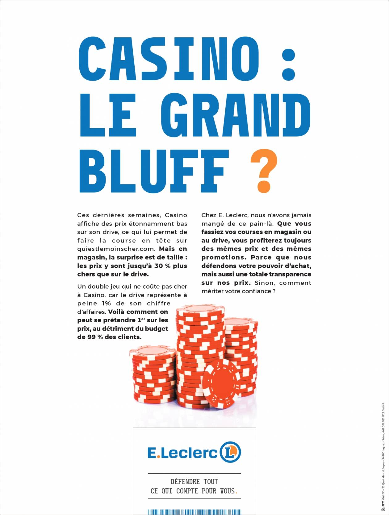 Annonce presse E.Leclerc