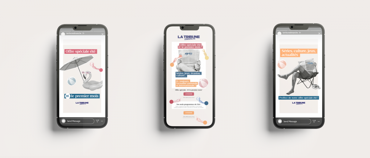Newsletters & Stories - Campagne Eté 2024