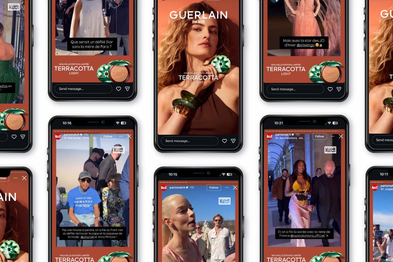 Campagne Instagram Paris Match x Paris Fashion Week 