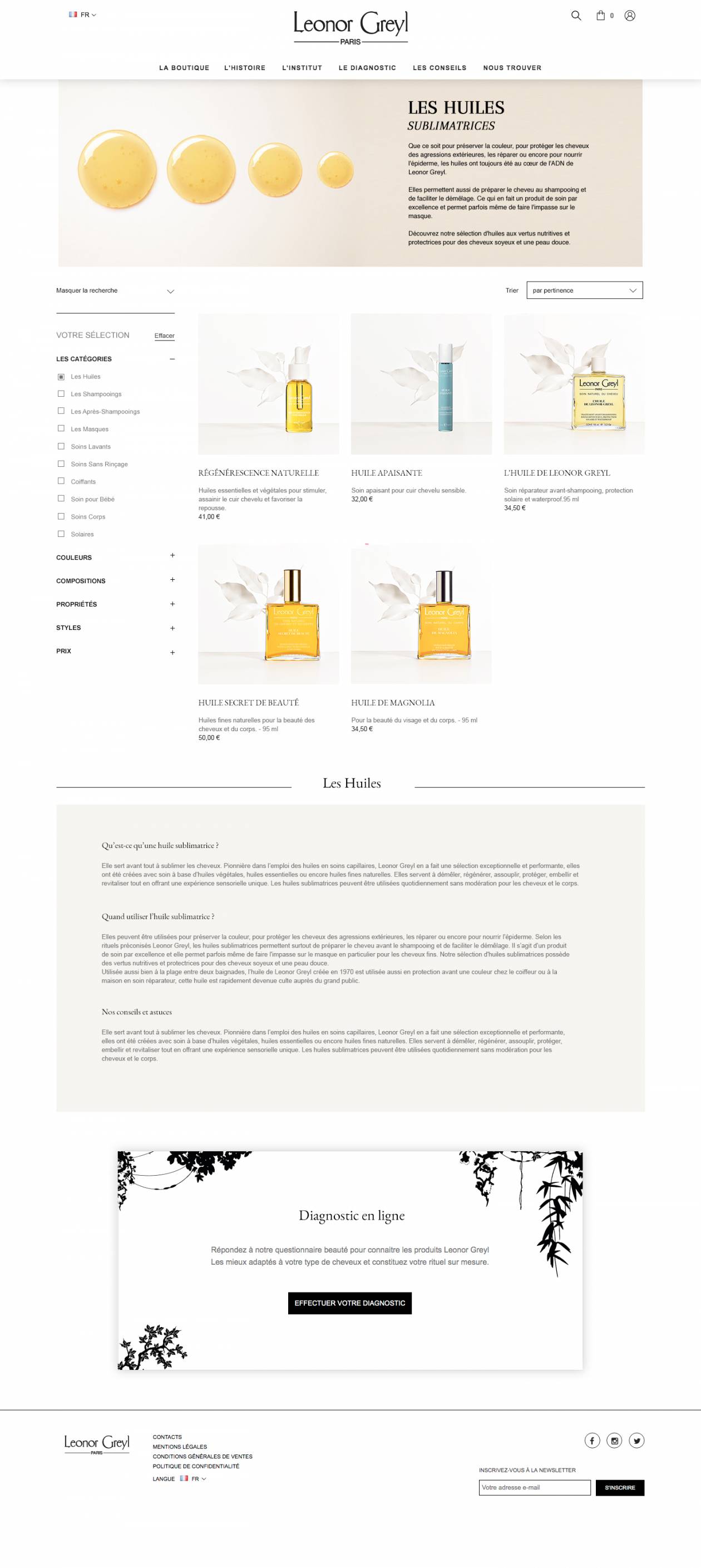 Leonor greyl - visuels landing page