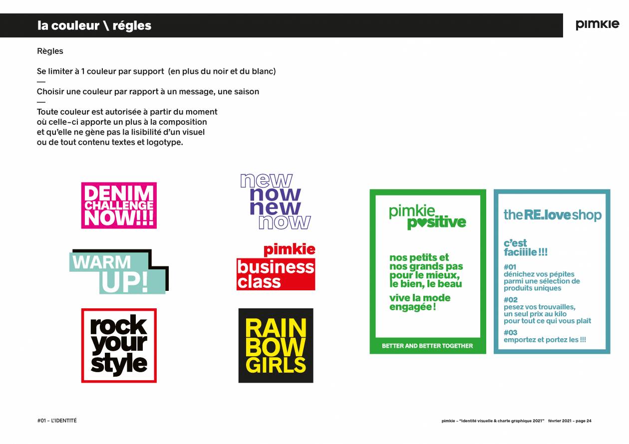 la charte graphique, extraits