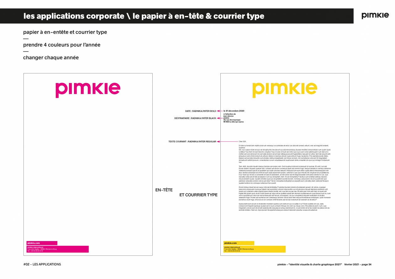 la charte graphique, extraits