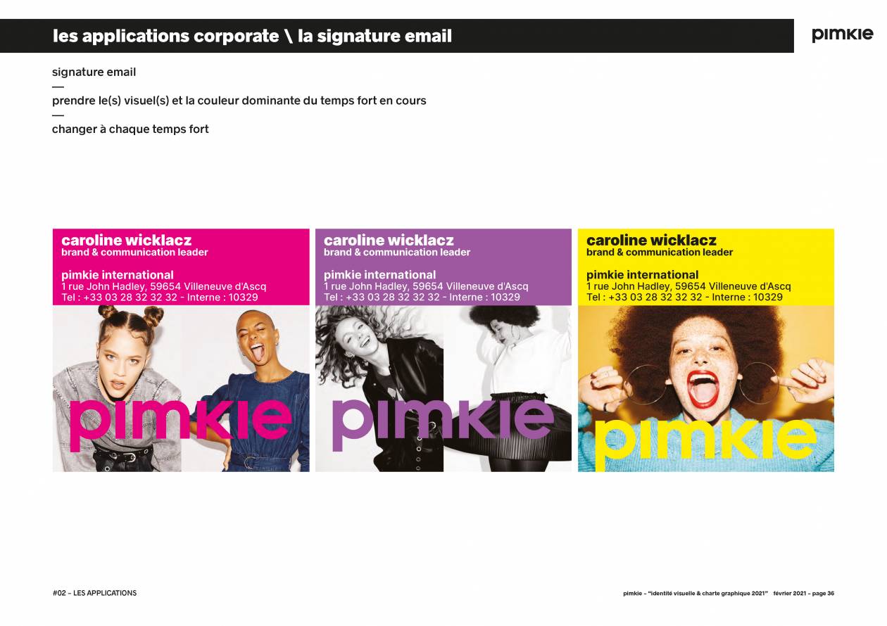 la charte graphique, extraits