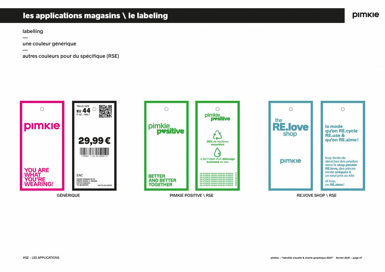 la charte graphique, extraits