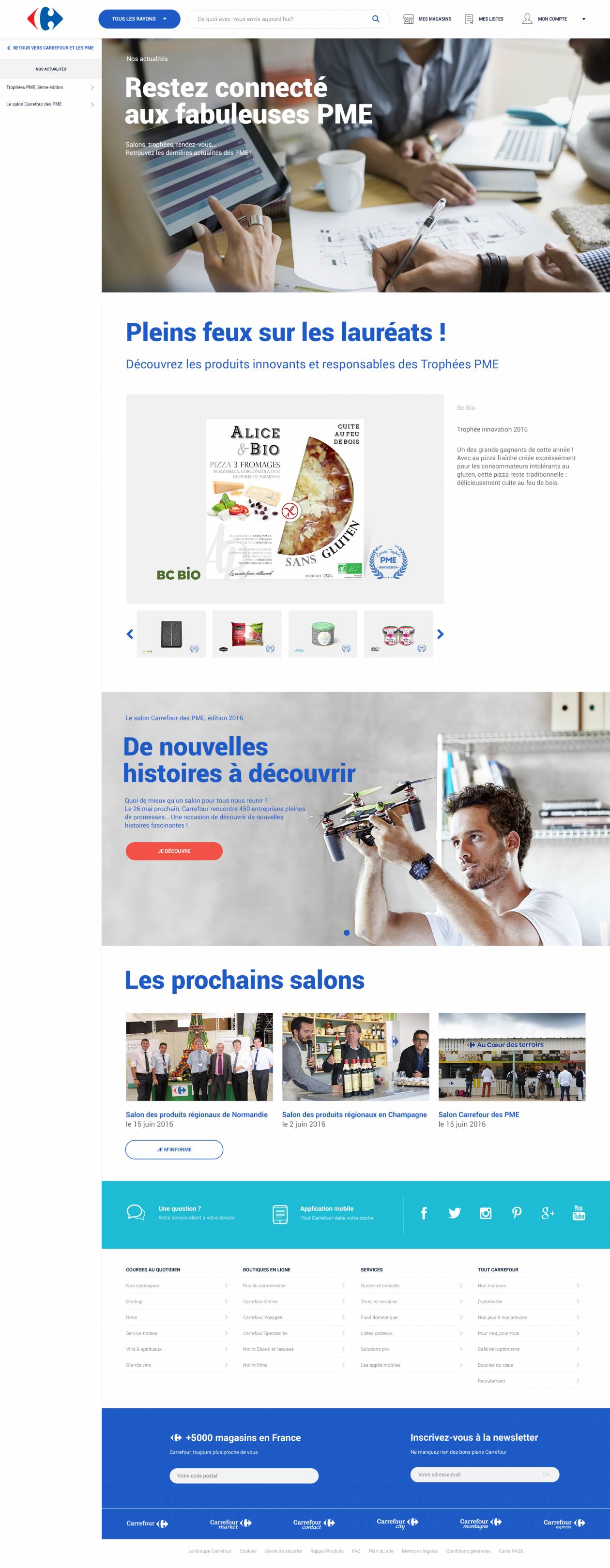 Carrefour Landing Page Actu