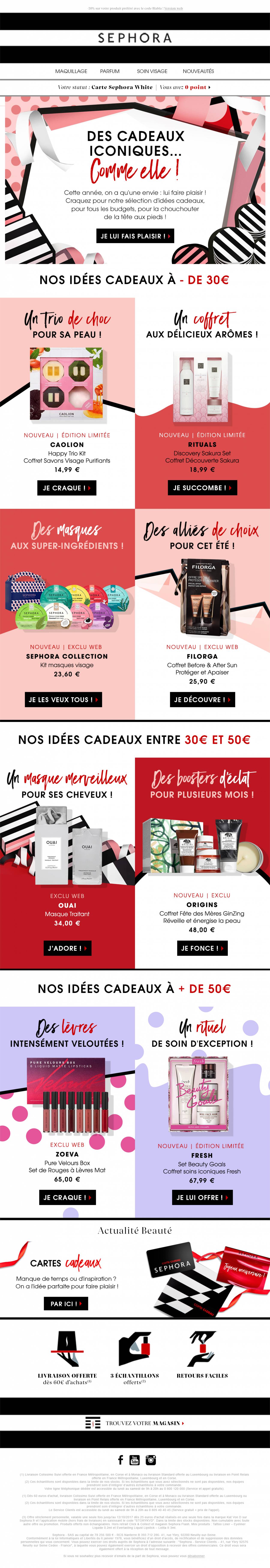 Sephora - Emailing - Fete des Mères 02