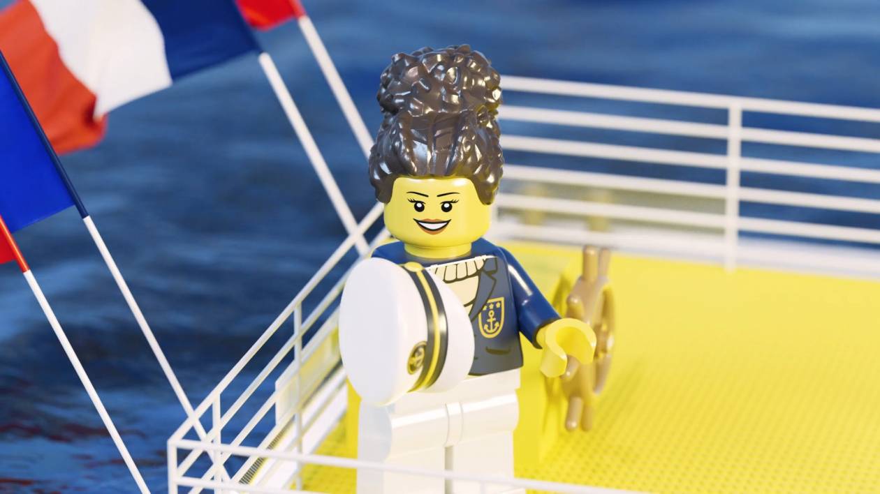 La capitaine du bateau