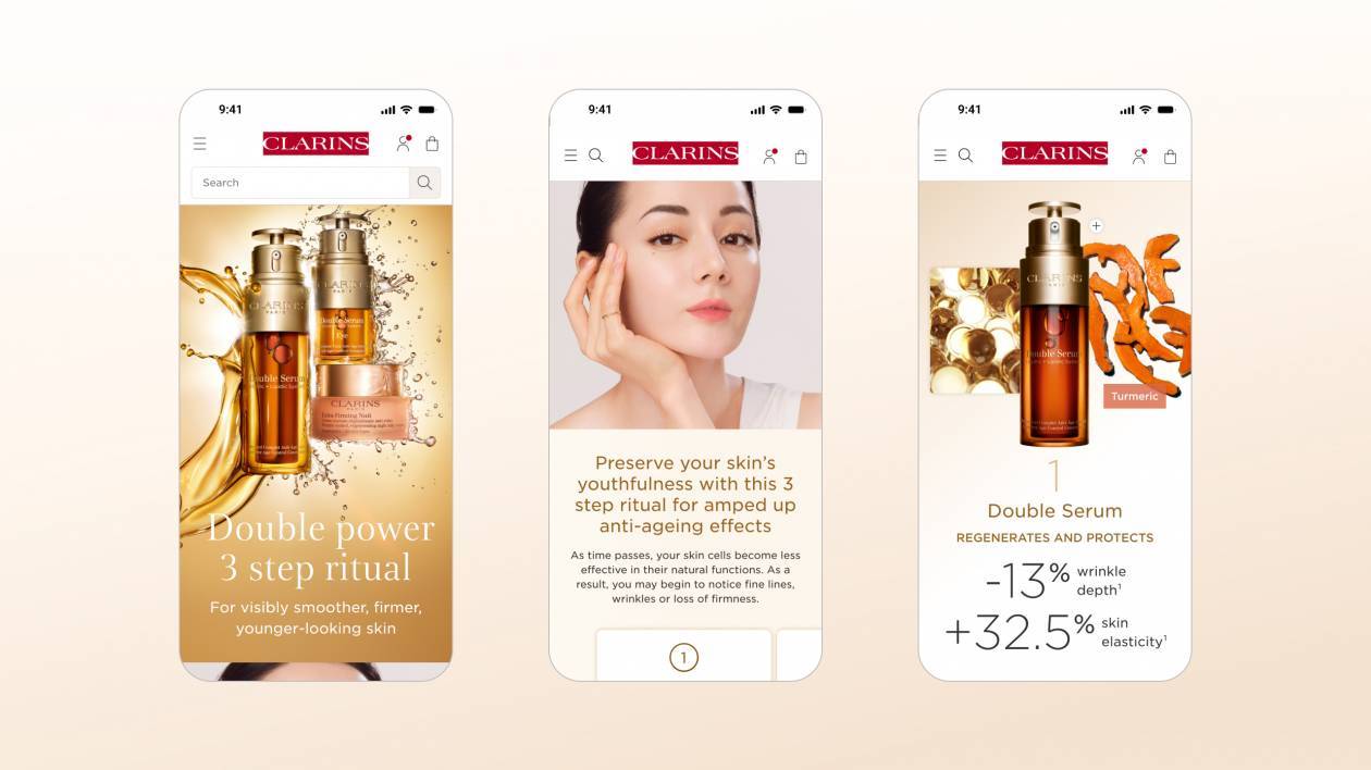 Clarins Trilogy - page