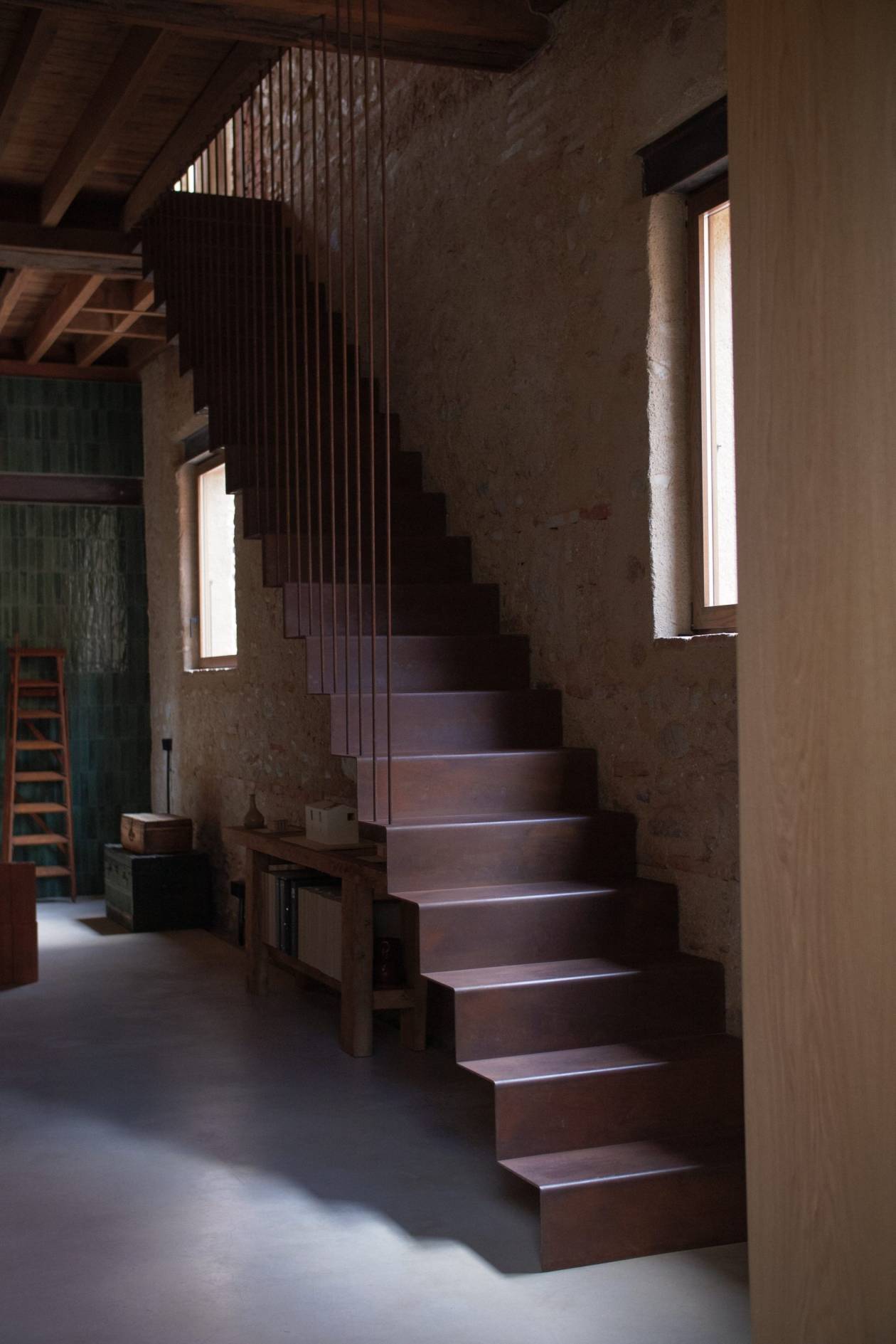 Photo finale du projet (vue de l'escalier)