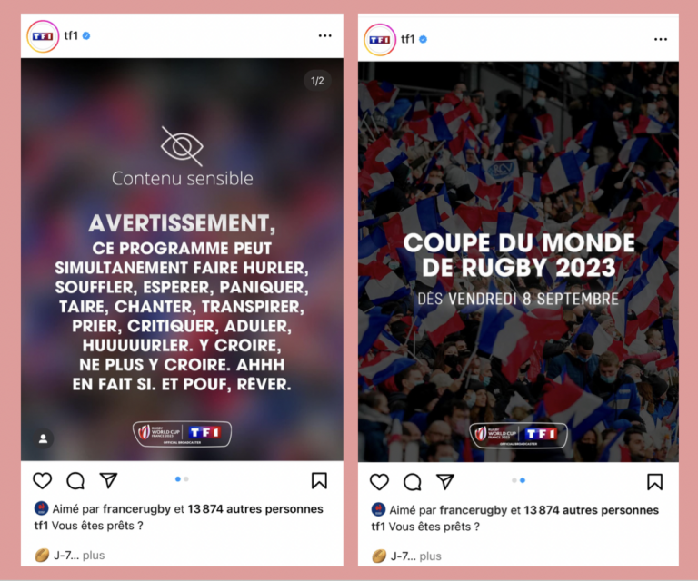 Carrousel Instagram compte TF1 - N°4