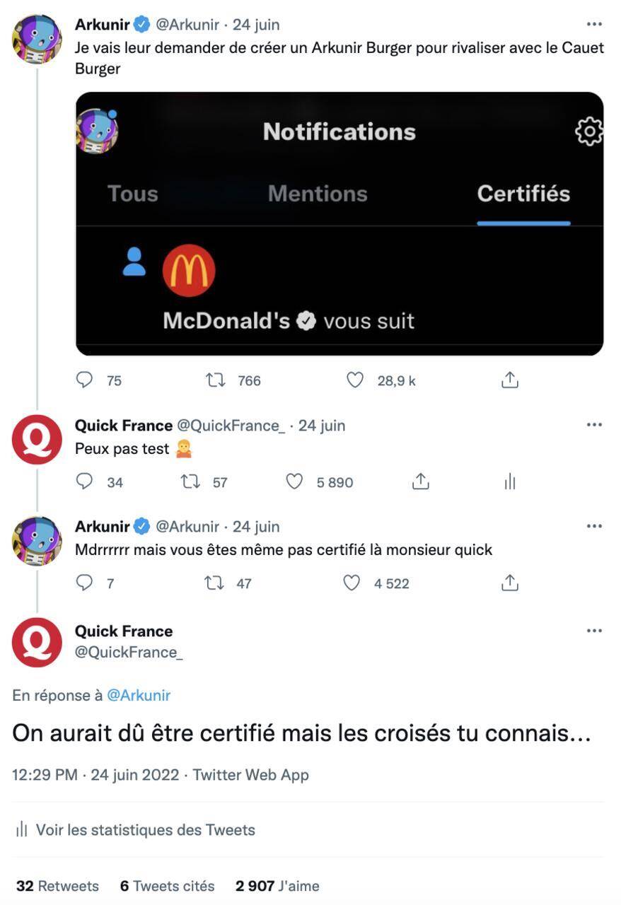 Lien : https://twitter.com/QuickFrance_/status/1540280971349704706