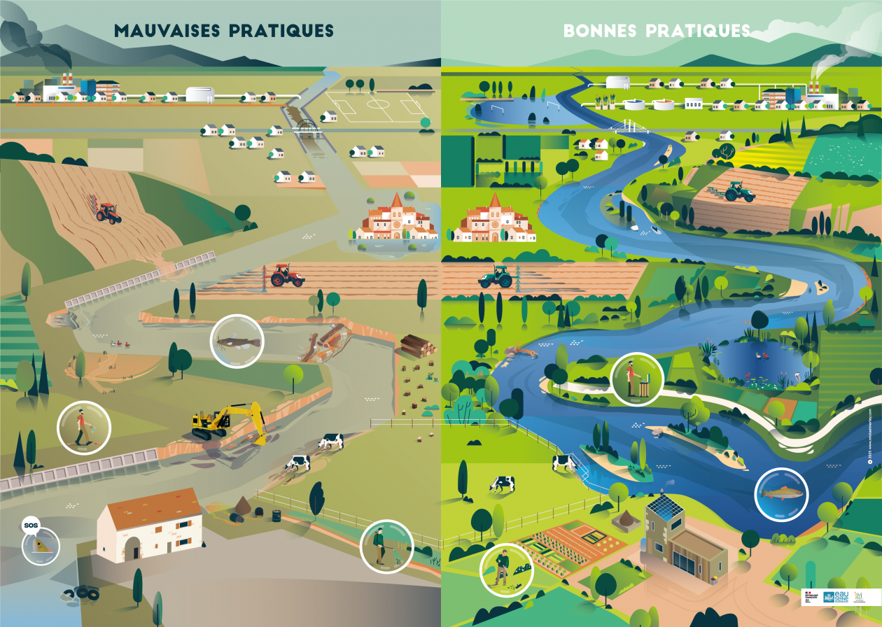 panneau éducatif avec magnets