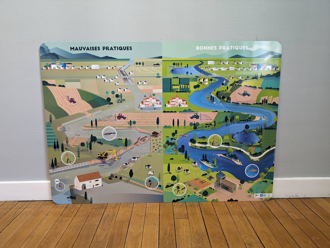 panneau éducatif avec magnets