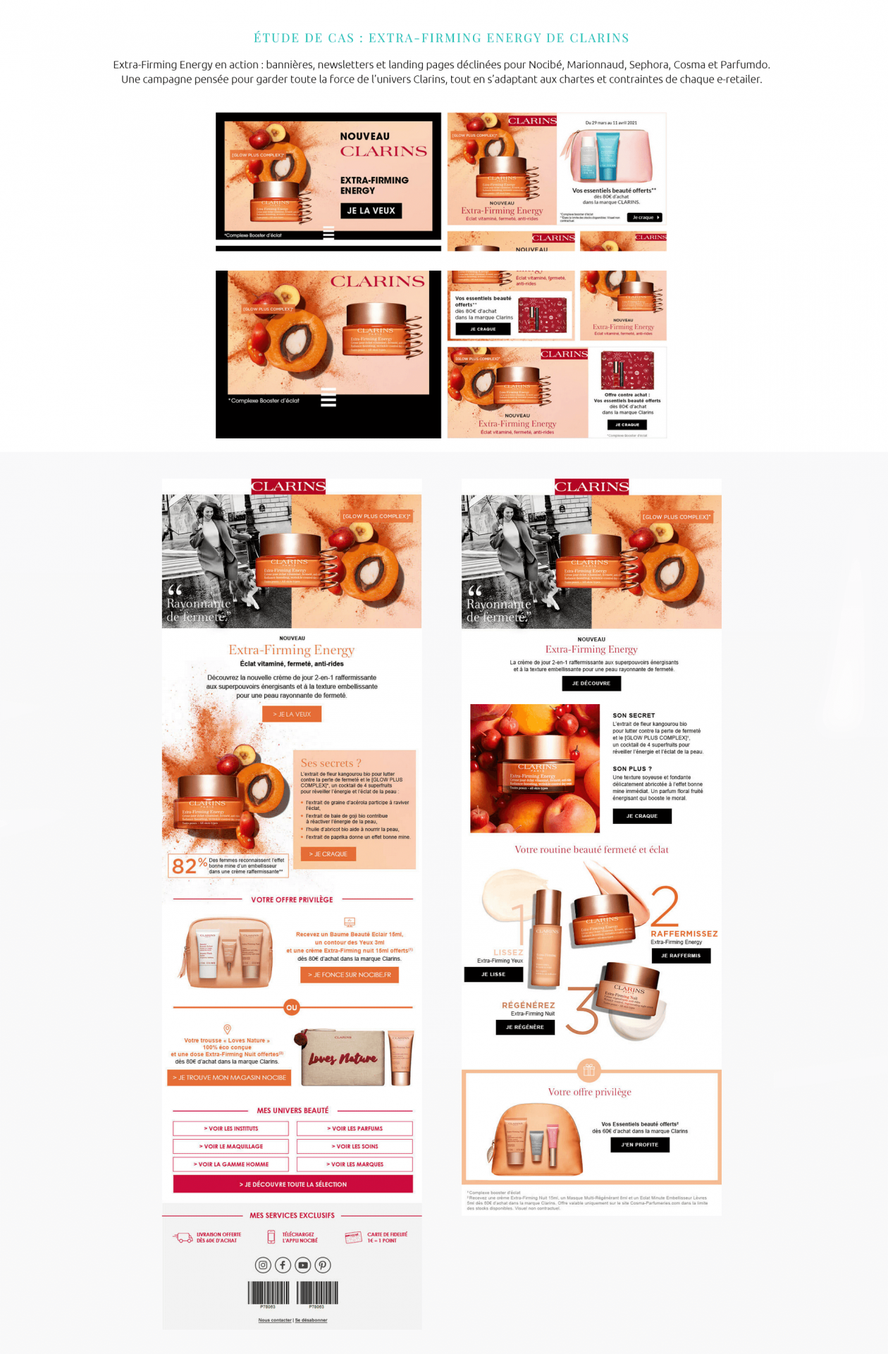Etude de cas de la campagne Extra-Firming de Clarins