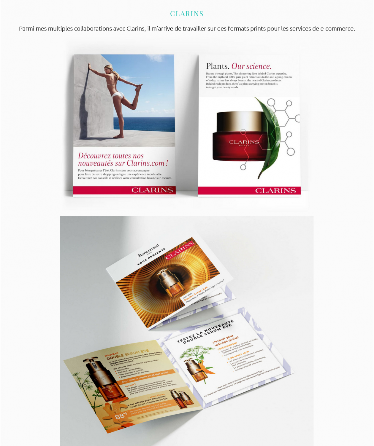 Brochures Clarins 2