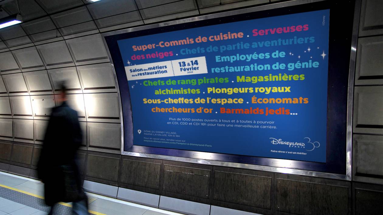 Affichage métro métiers