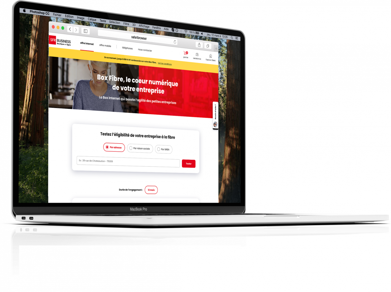 Boutique en Ligne SFR Business - Desktop