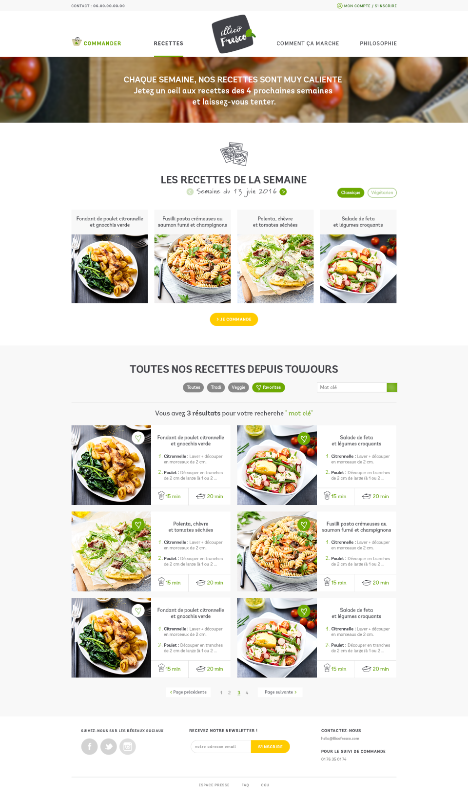 Page recette